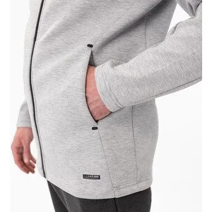 JAKO Herren_Kapuzenjacke_Premium_Basics A4T023HR6829 40 hellgrau meliert