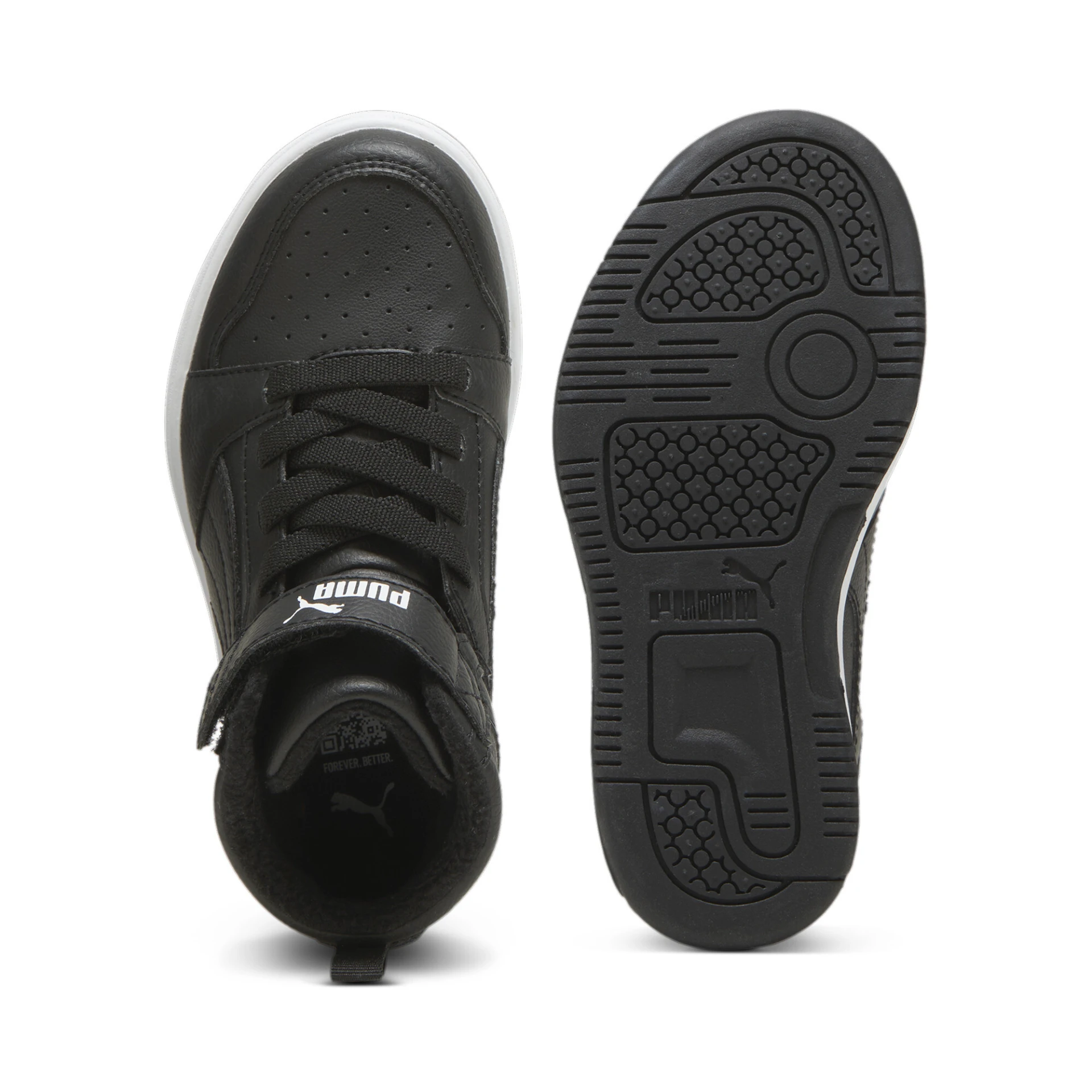 PUMA Puma_Rebound_V6_Mid_WTR_AC_plus_PS PUMA Puma_Rebound_V6_Mid_WTR_AC_plus_PS 307979 001 PUMA Black-PUMA White