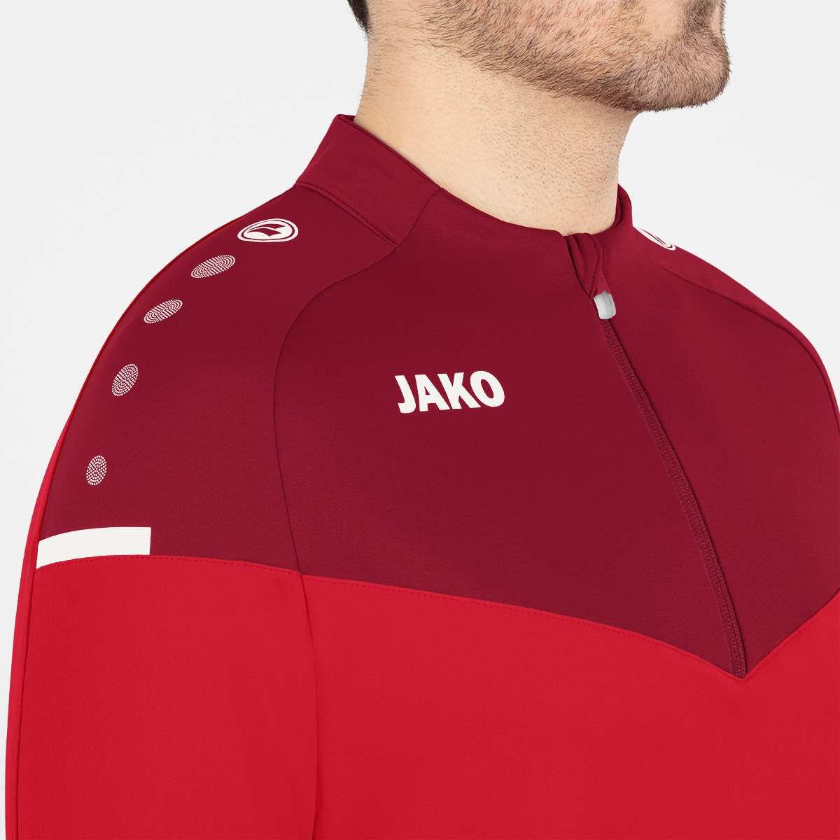 JAKO Herren_Ziptop_Champ_20 A4T002EM8620 01 rot/weinrot