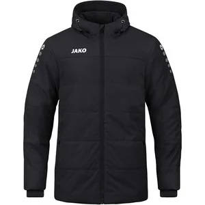 JAKO Kinder_Jacke_Coachjacke_Team_mit_Kapuze A4T027JU7103K 800 schwarz