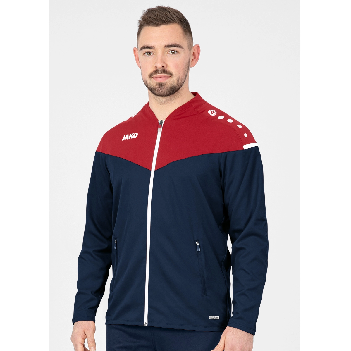 JAKO Herren_Praesentationsjacke_Champ_20 9820 91 marine/chili rot