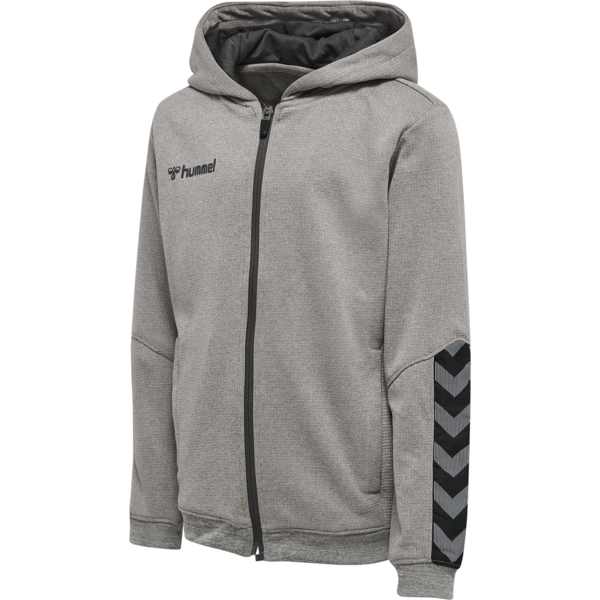 HUMMEL Fussball___Teamsport_Textil___Jacken_Authentic_Poly_Kapuzenjacke_Kids 204938 2006 GREY MELANGE