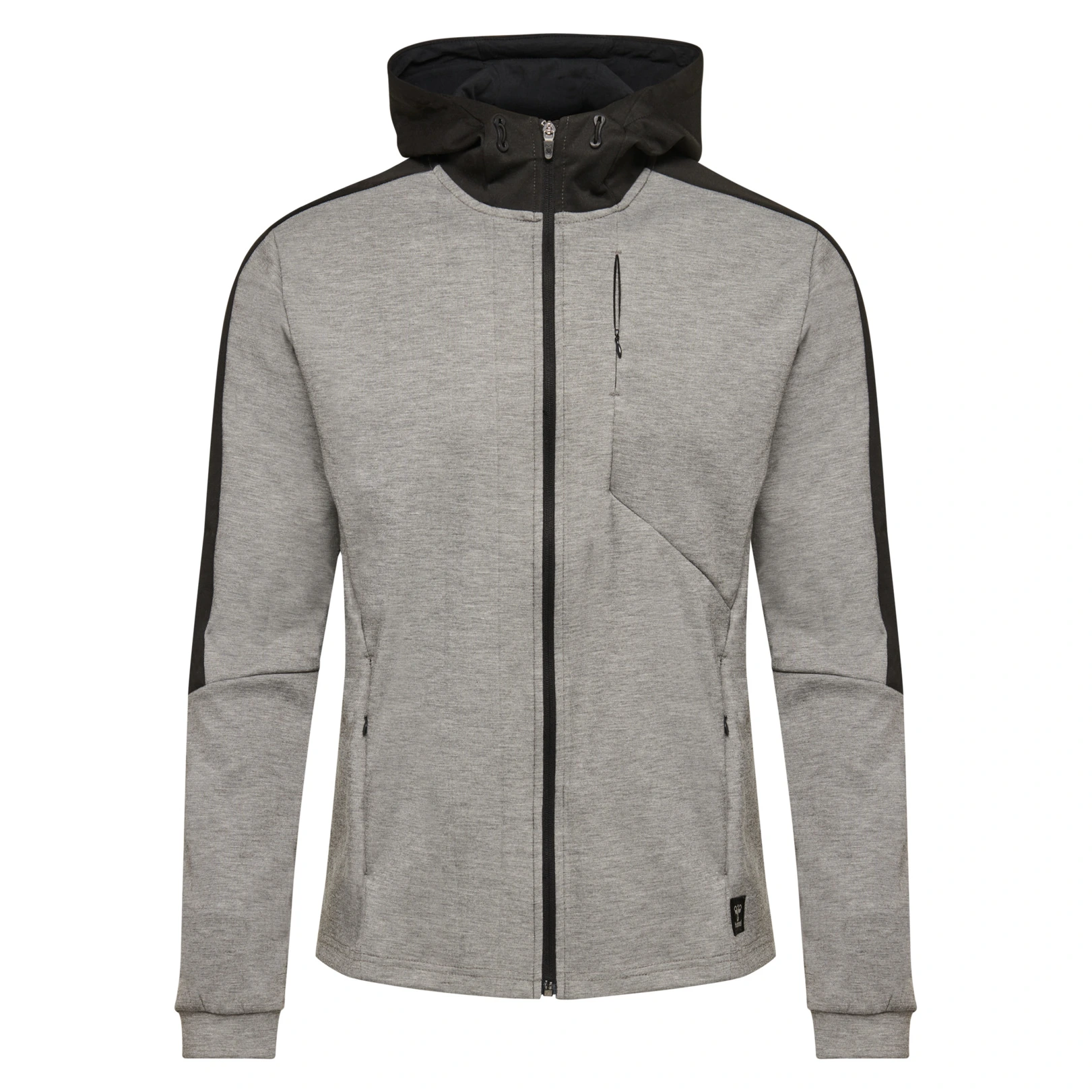 HUMMEL hmlTROPPER_ZIP_HOODIE 206271 2006 GREY MELANGE
