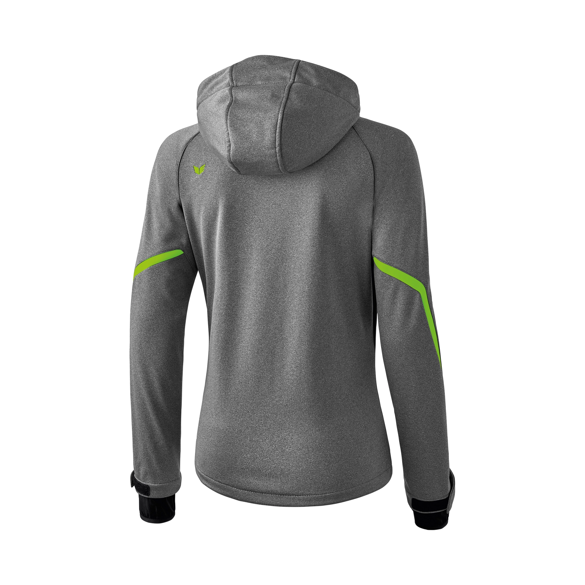 ERIMA Damen_Softshelljacke_Funktion 9060712 812032 grey melange/green geck