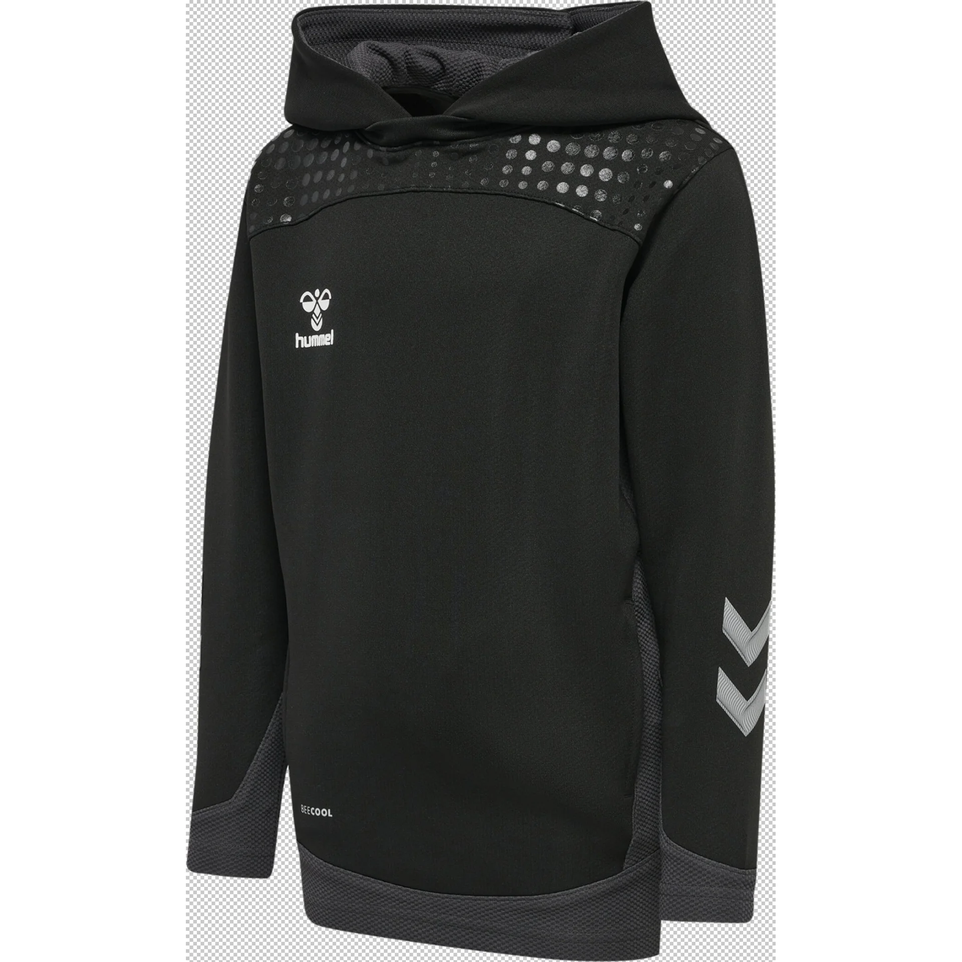 HUMMEL Kinder_Kapuzensweat_hmlLEAD_POLY_HOODIE 207410 2001 BLACK