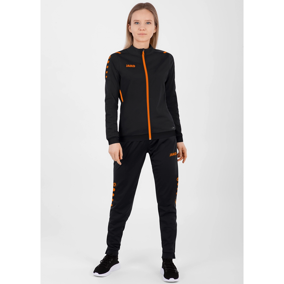 JAKO Polyesterhose_Challenge 9221 807 schwarz/neonorange