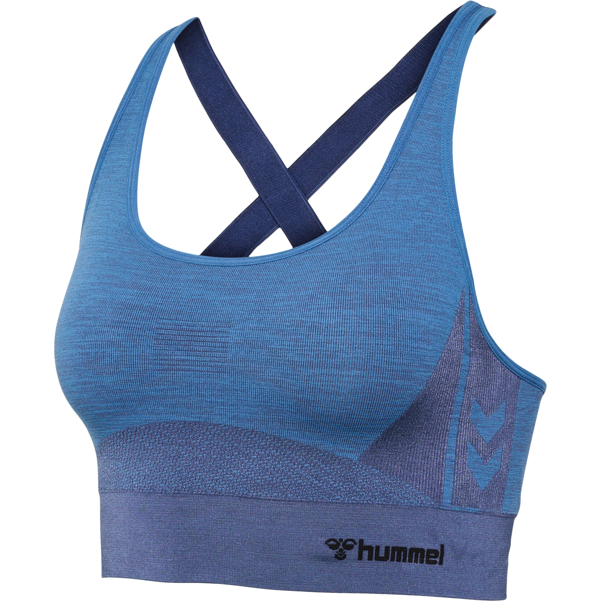 HUMMEL hmlCLEA_SEAMLESS_SPORTS_TOP___RIVIERA_INSIGNIA_BLUE_MELANGE___XS 211937 7197 RIVIERA/INSIGNIA BLUE MEL