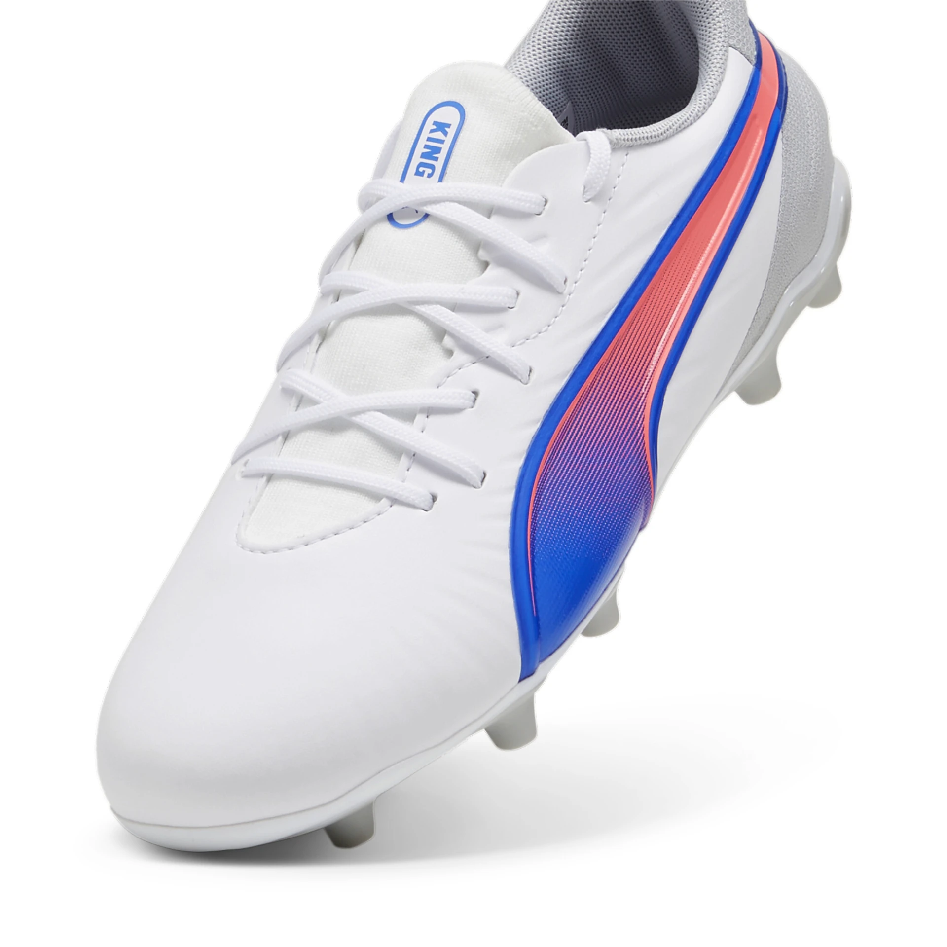PUMA KING_MATCH_FG_AG_Jr 108048 002 PUMA White-Bluemazing-Flat