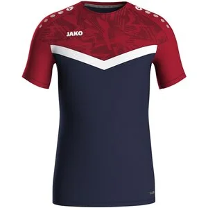 JAKO Herren_Shirt_T_Shirt_Iconic A4T024HR6124 901 marine/chili rot