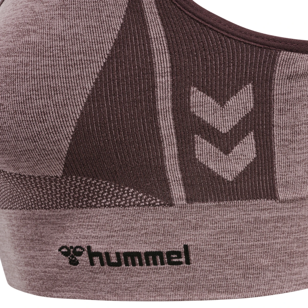 HUMMEL Damen_hmlCLEA_SEAMLESS_SPORTS_TOP 211937 8018 FUDGE/WOODROSE MELANGE