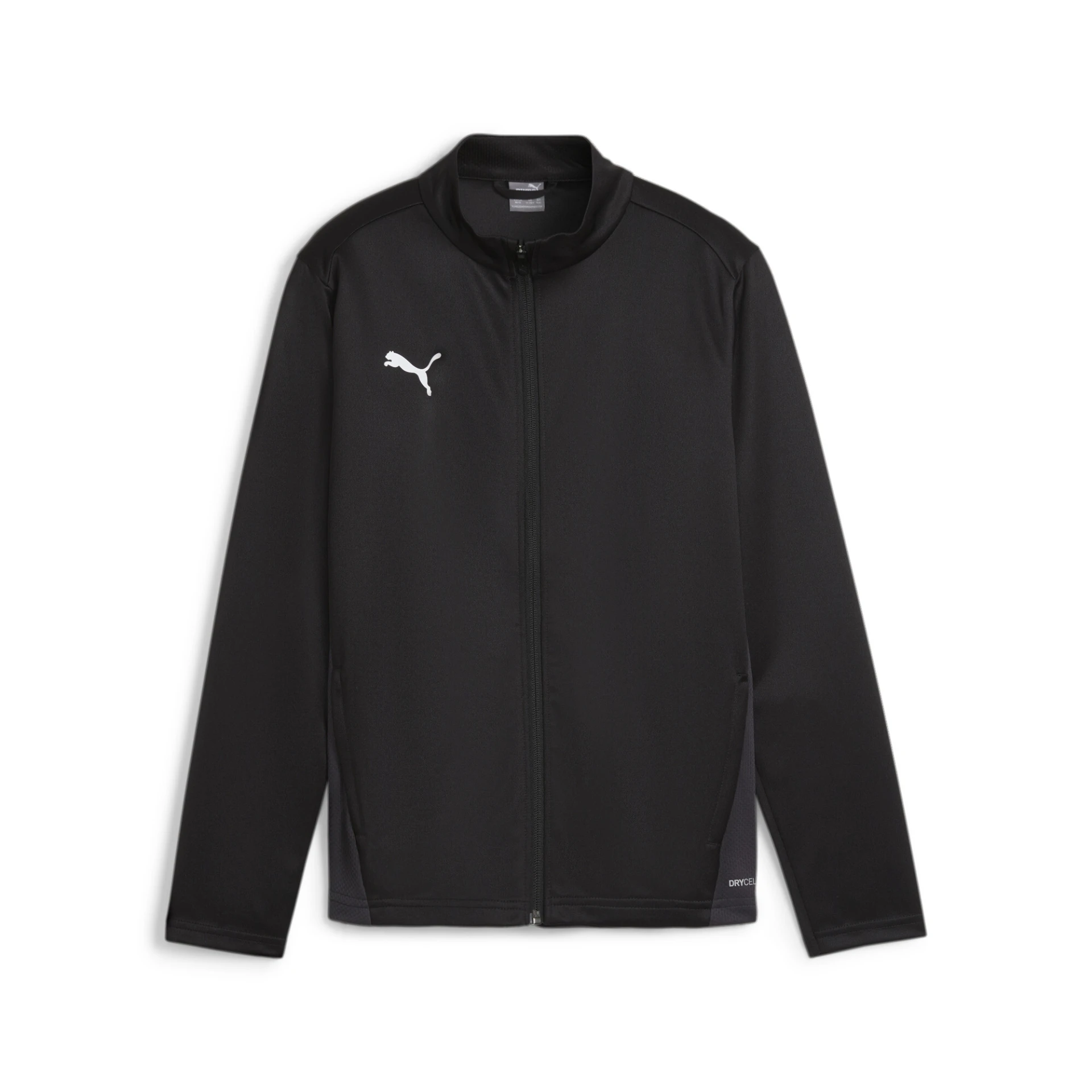 PUMA teamGOAL_Training_Jacket_Jr 658634 003 PUMA Black-PUMA White-Flat