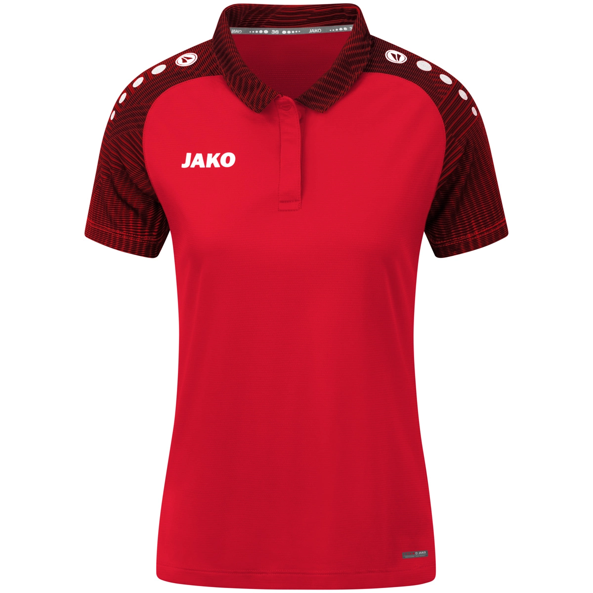 JAKO Polo_Performance 6322D 101 rot/schwarz