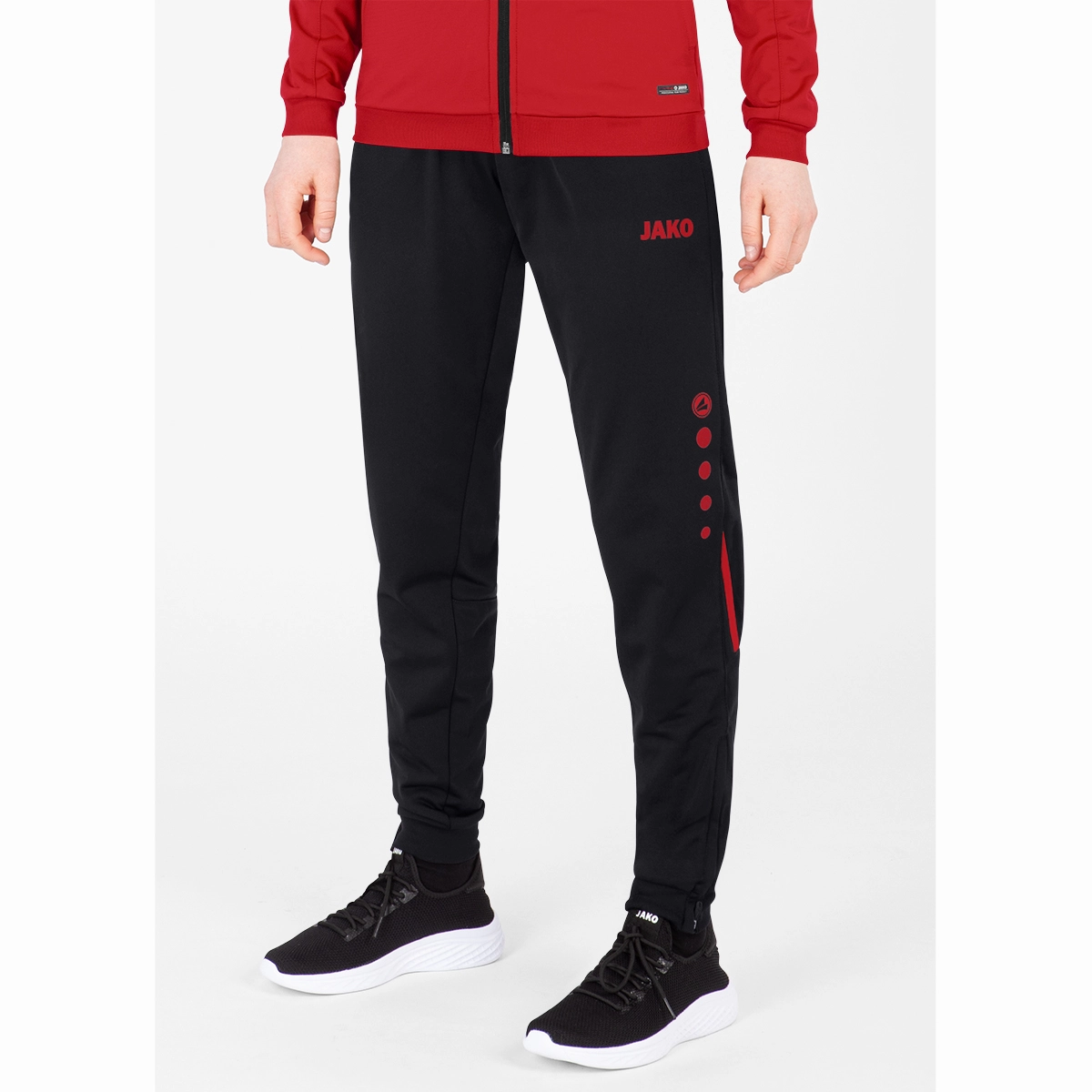 JAKO Polyesterhose_Challenge 9221K 812 schwarz/rot