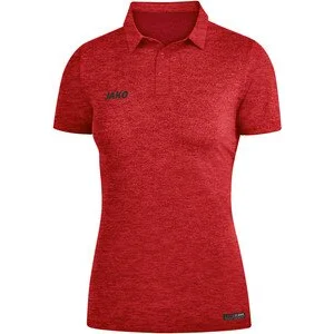 JAKO Damen_Polo_Premium_Basics A4T023DA6329D 01 rot meliert