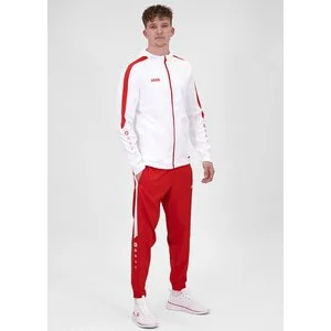 JAKO Herren_Kapuzensweat_Kapuzenjacke_Power A4T023HR6823 004 weiß/rot