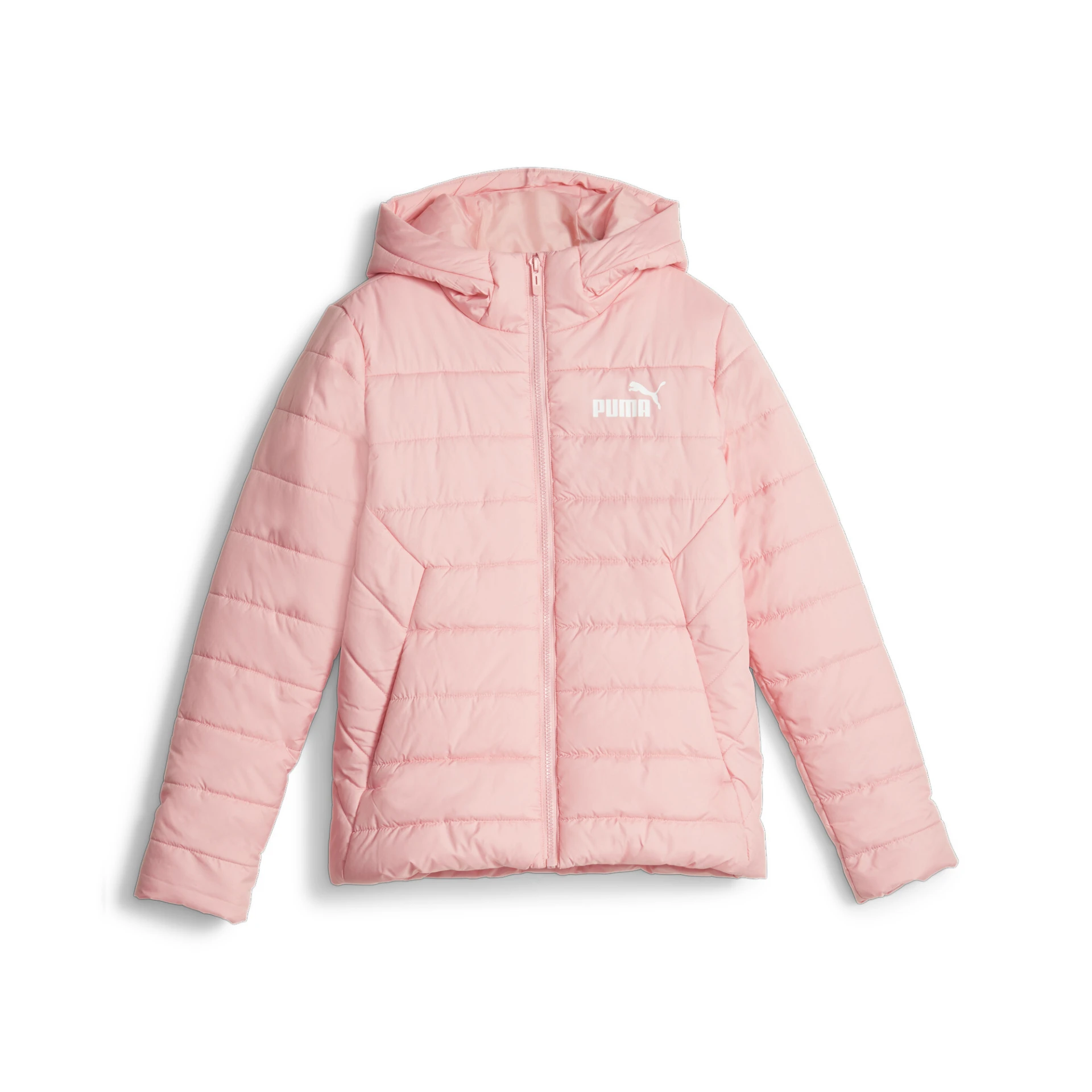 PUMA ESS_Hooded_Padded_Jacket 670559 063 PEACH SMOOTHIE