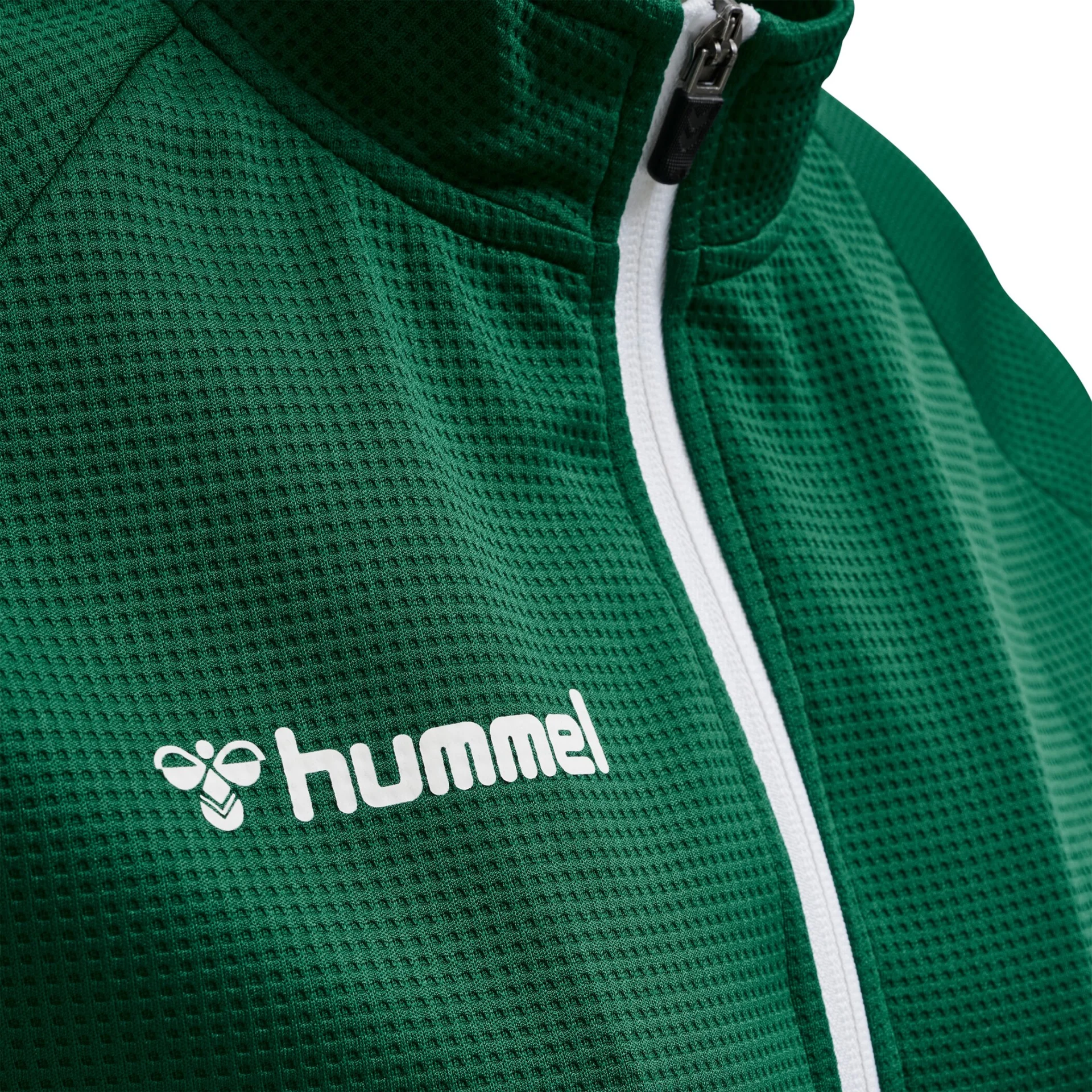 HUMMEL Damen_Sweatshirt_AUTHENTIC_POLY_ZIP 205368 6140 EVERGREEN