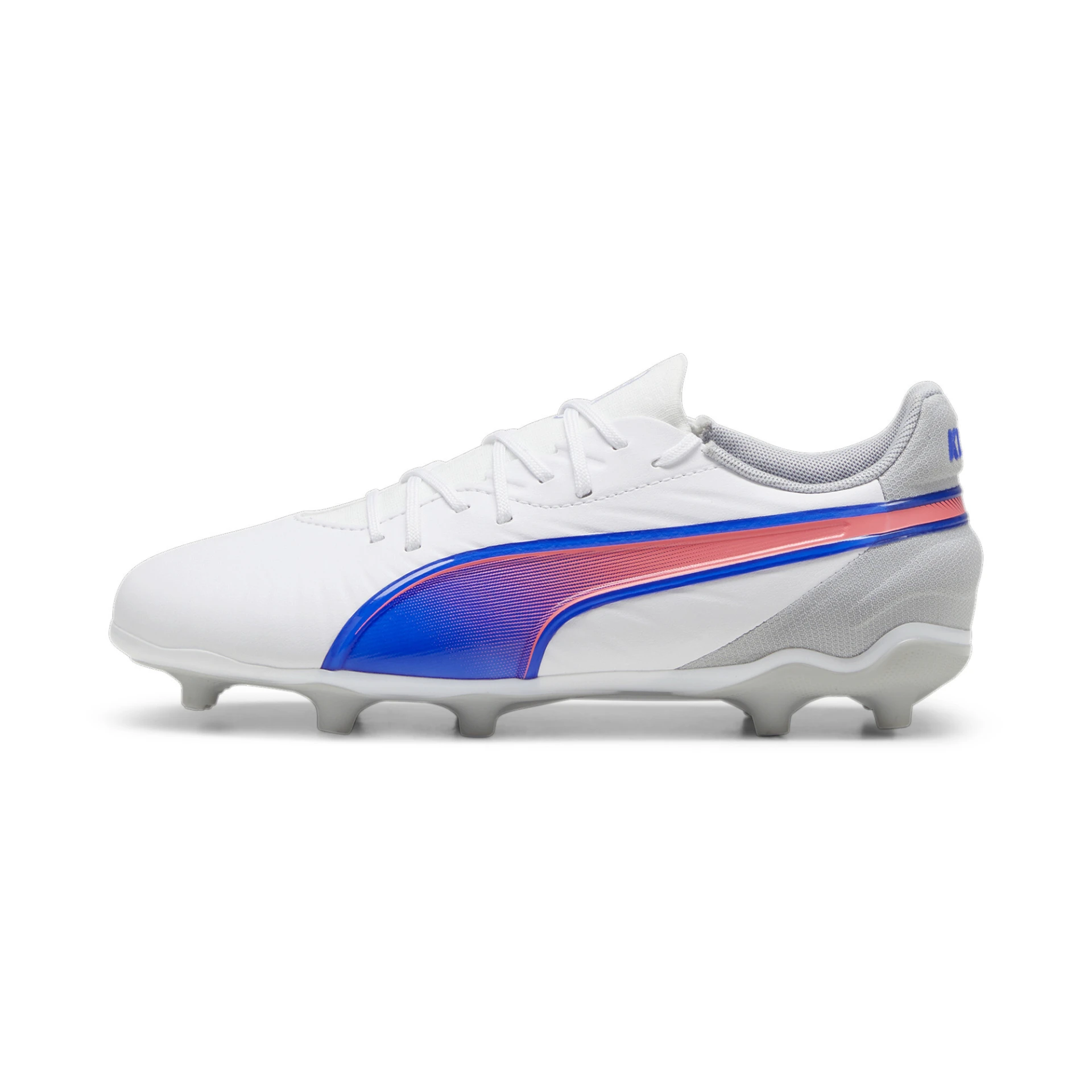 PUMA KING_MATCH_FG_AG_Jr 108048 002 PUMA White-Bluemazing-Flat
