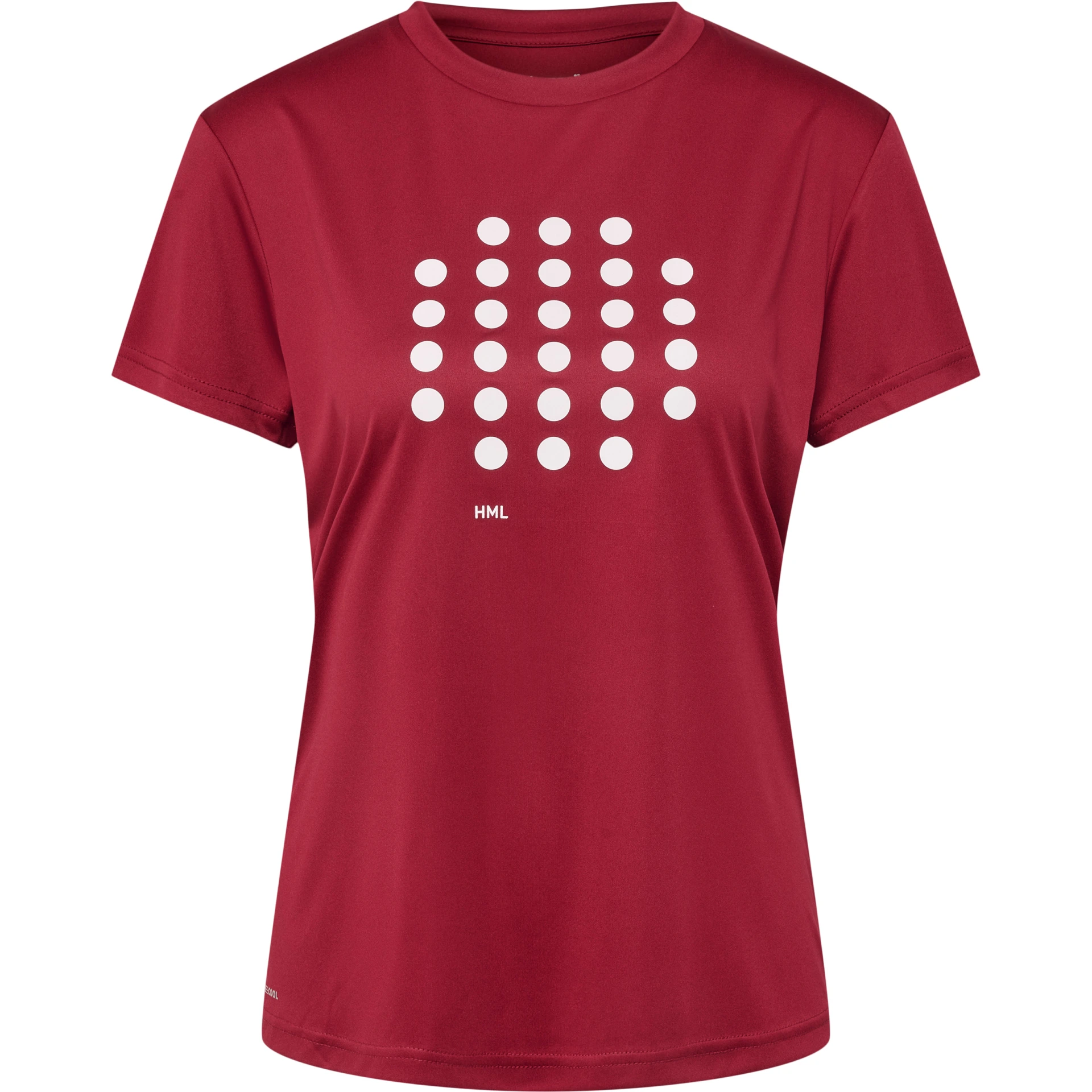 HUMMEL hmlCOURT_T_SHIRT_S_S_WOMAN___RHUBARB___S 219149 4863 RHUBARB