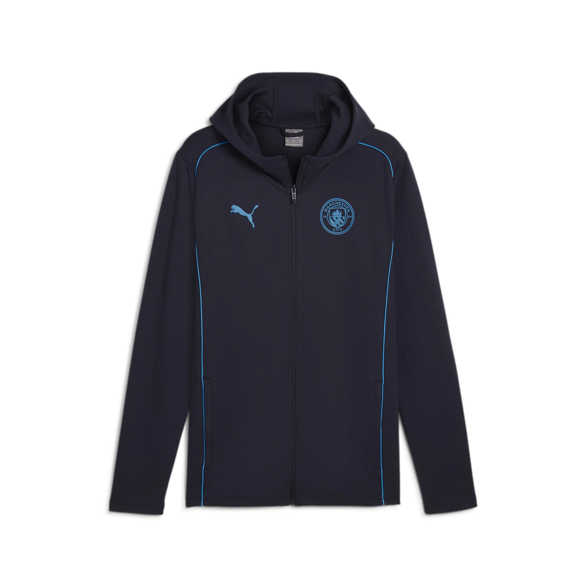 PUMA MCFC_Casuals_Hooded_Jkt 777565 032 New Navy-Magic Blue
