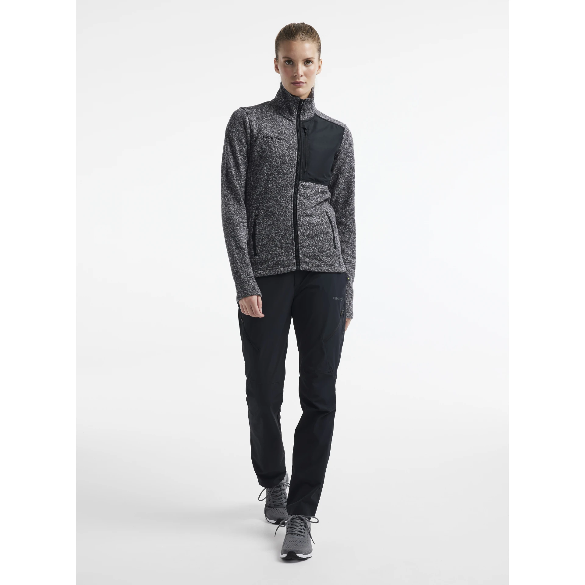 CRAFT ADV_Explore_Heavy_Fleece_Jacket_W 1912219 998000 BLACK MELANGE