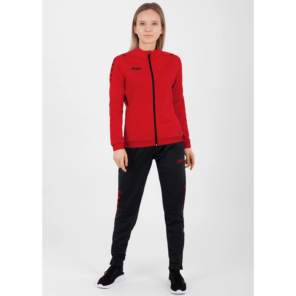 JAKO Polyesterhose_Challenge 9221K 812 schwarz/rot