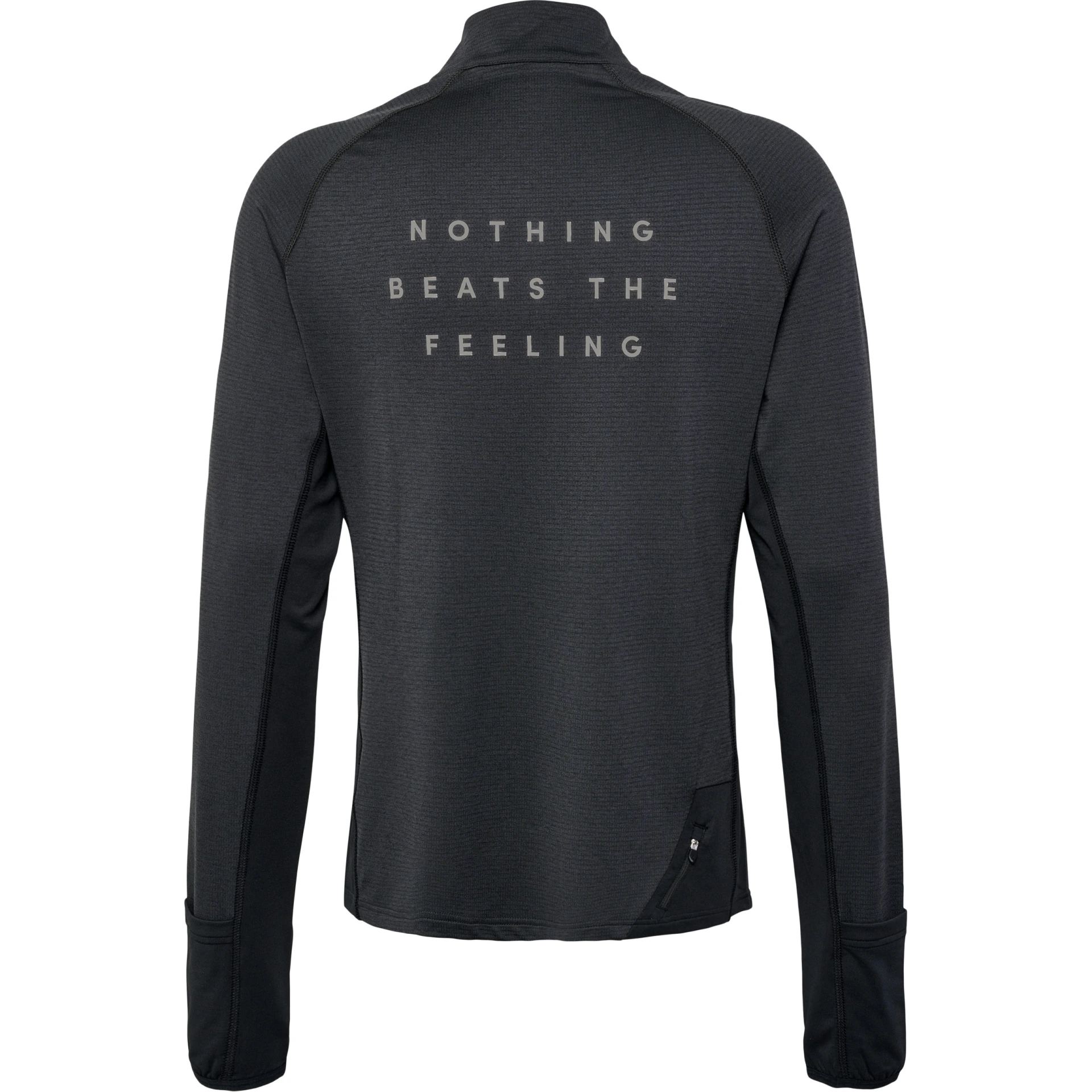 NEWLINE nwlMESA_1_2_ZIP_L_S_MEN___BLACK_MELANGE___XL 510305 2508 BLACK MELANGE