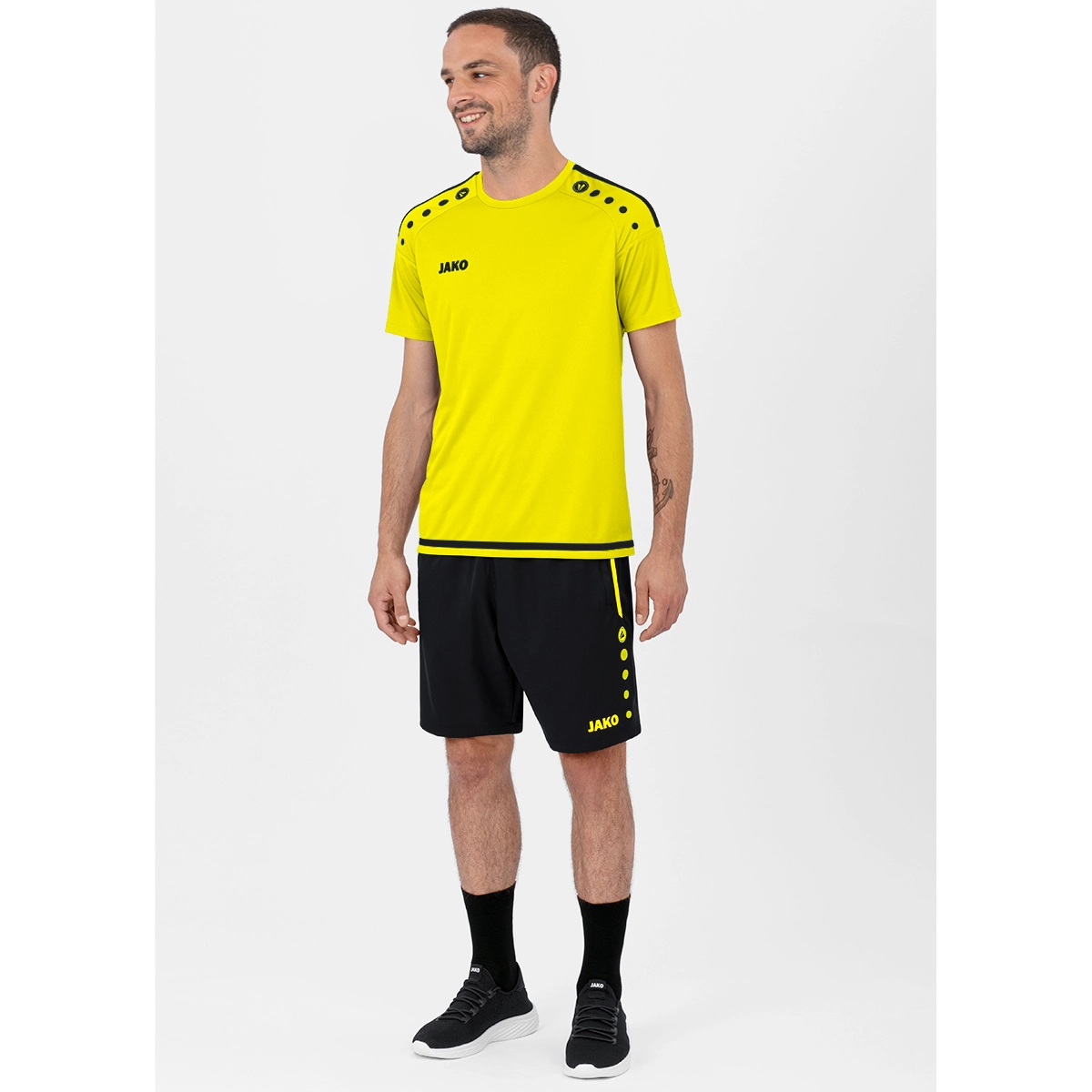JAKO Kinder_Short_Competition_20 6218K 33 schwarz/neongelb