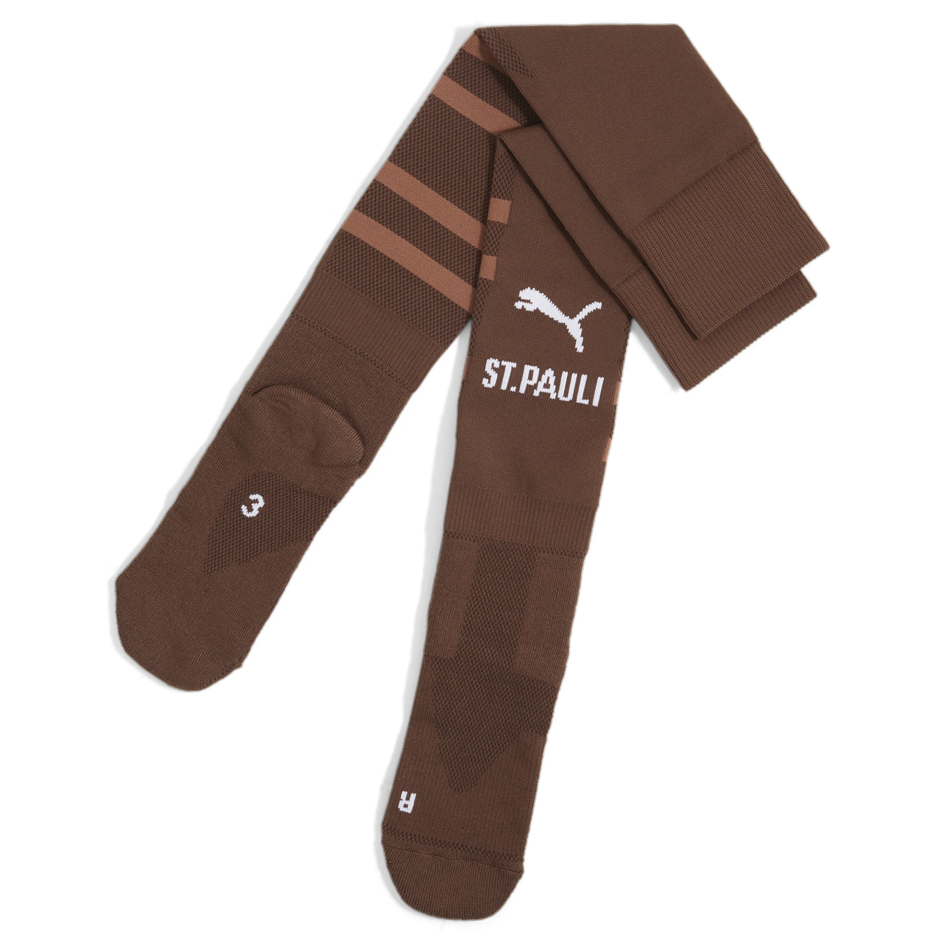 PUMA Team_FCSP_Graphic_Socks_Replica 778709 001 ESPRESSO BROWN-PUMA WHITE