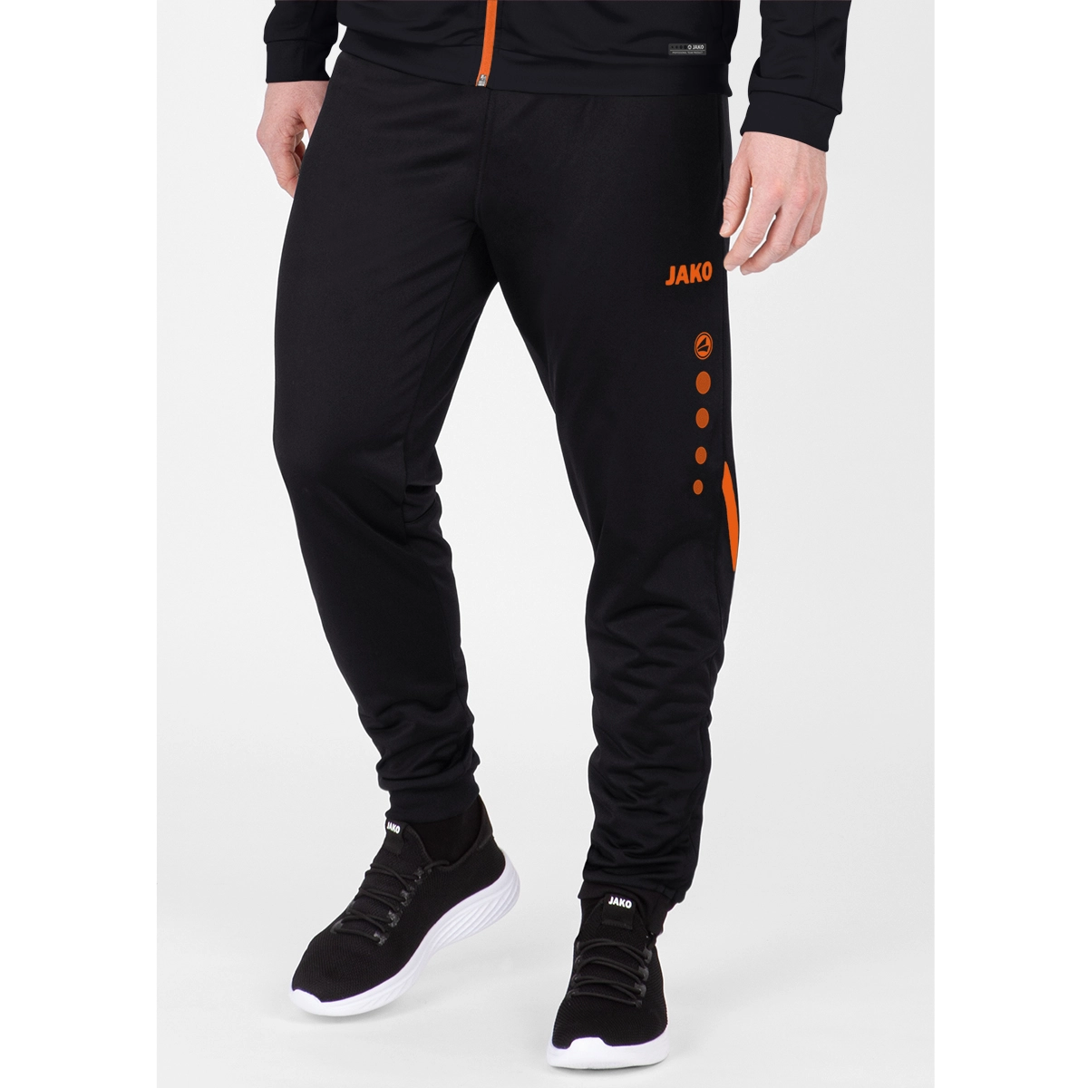 JAKO Polyesterhose_Challenge 9221 807 schwarz/neonorange