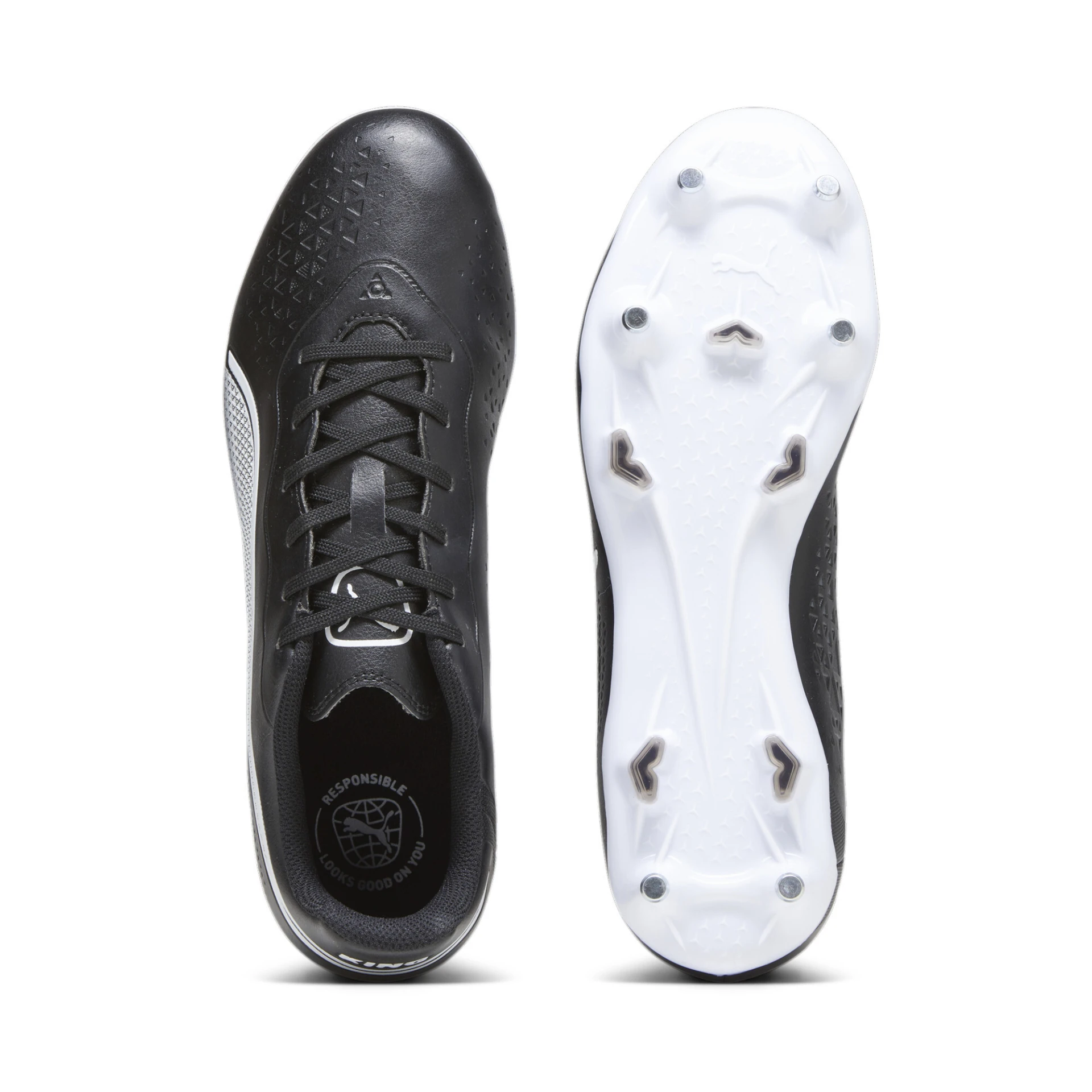 PUMA KING_MATCH_MxSG 107476 001 PUMA BLACK-PUMA WHITE