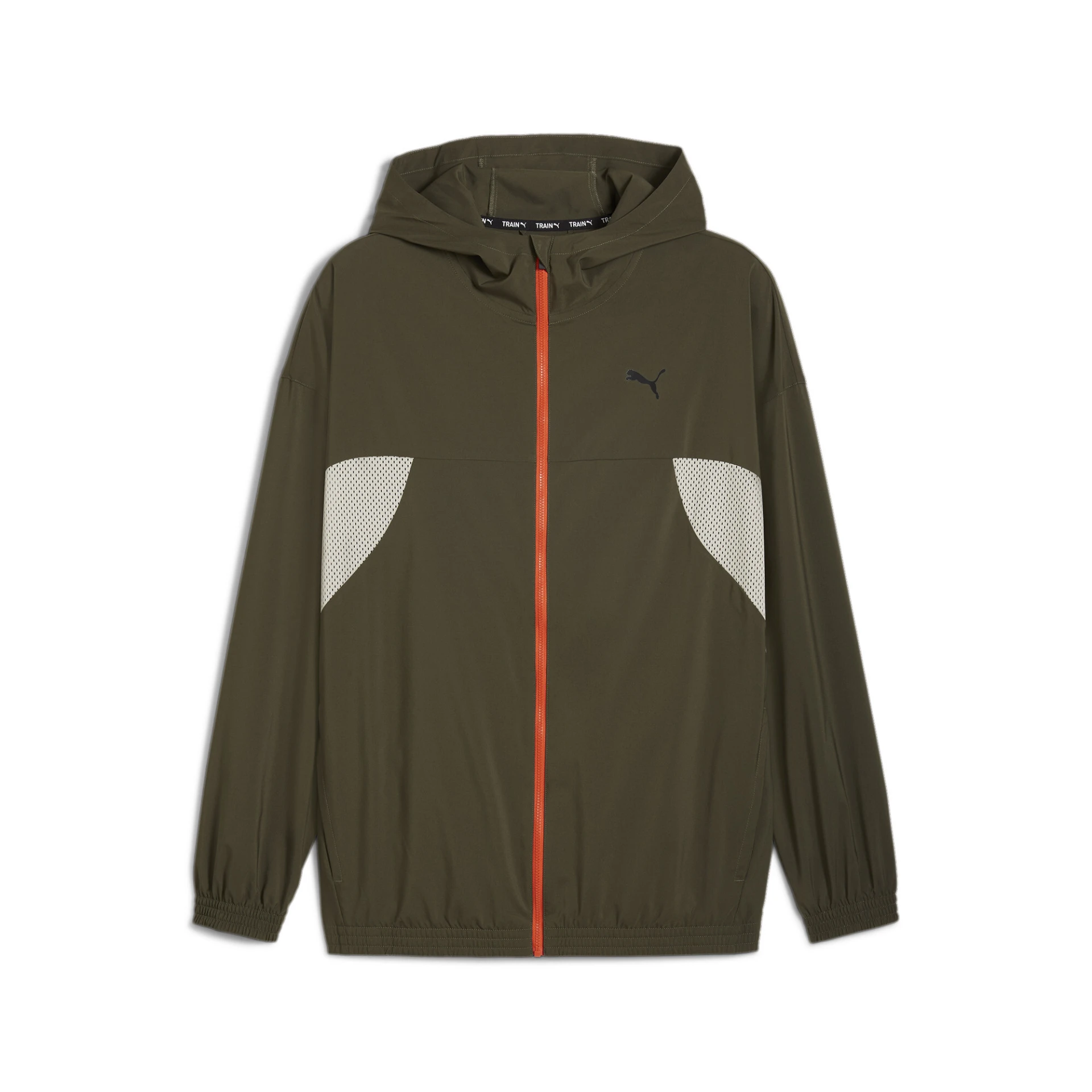 PUMA ALWAYS_ON_WOVEN_FULL_ZIP_JACKET 525724 080 Dark Olive