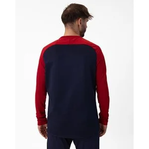 JAKO Herren_Sweatshirt_Sweat_Iconic A4T024HR8824 901 marine/chili rot