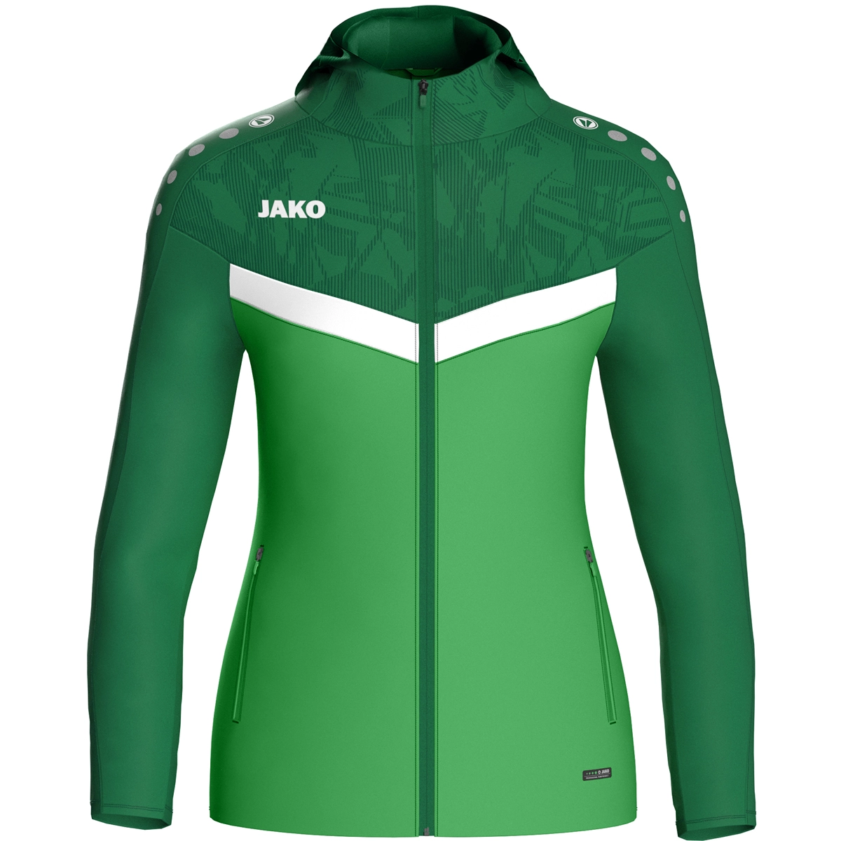 JAKO Kapuzenjacke_Iconic 6824D 222 soft green/sportgrün