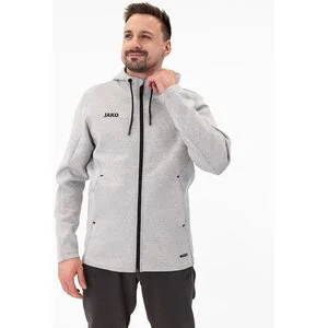 JAKO Herren_Kapuzenjacke_Premium_Basics A4T023HR6829 40 hellgrau meliert
