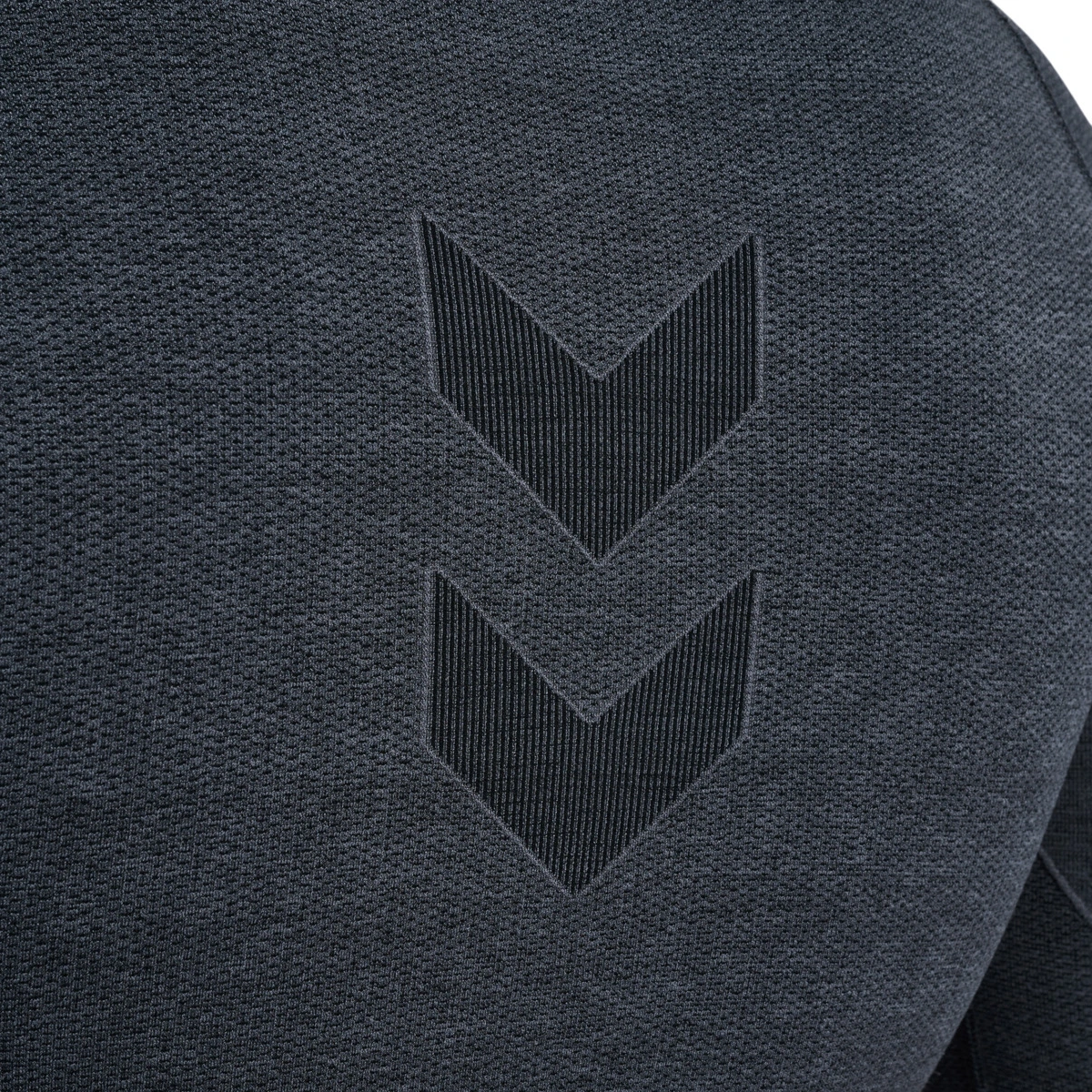 HUMMEL HUMMEL_Herren_Shirt_hmlTE_MIKE_SEAMLESS_T_SHIRT_L_S 213759 1038 BLACK/ASPHALT MELANGE