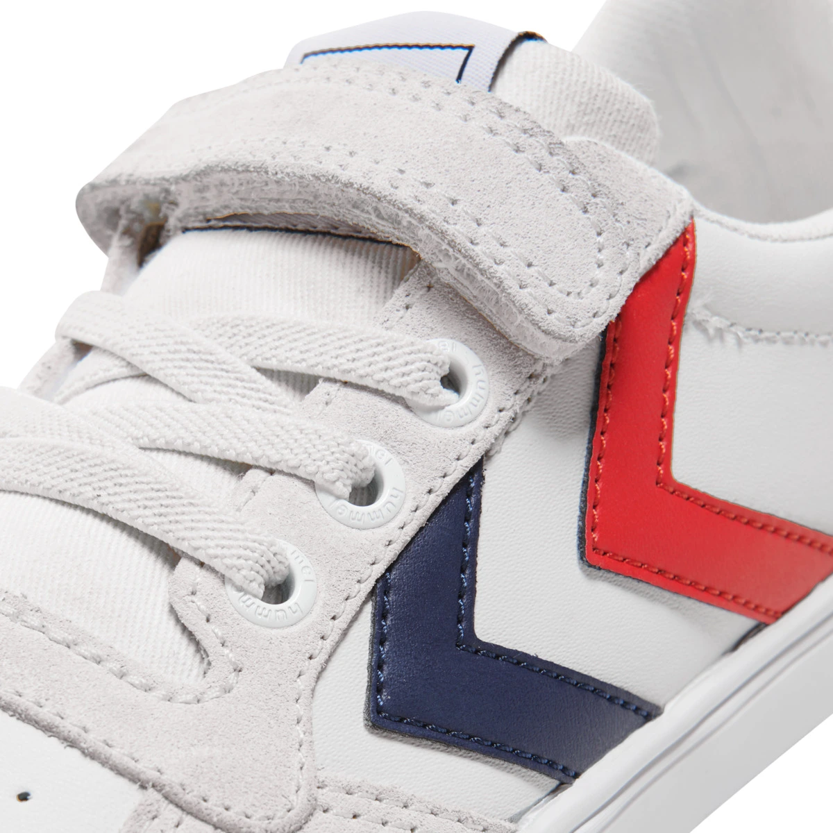 HUMMEL SLIMMER_STADIL_LEATHER_LOW_JR 204495 9001 WHITE