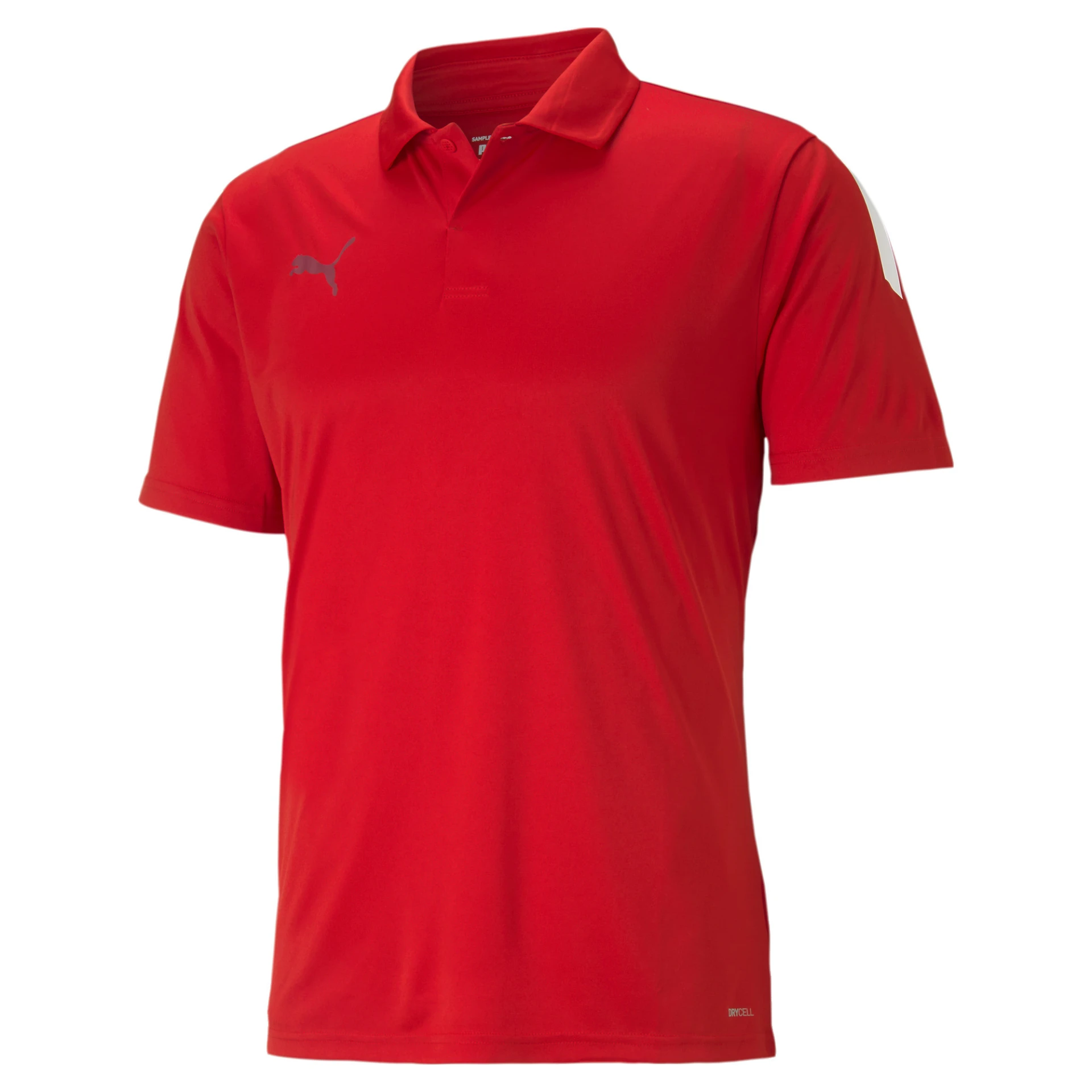 PUMA Herren_Polo_teamLIGA_Sideline_Polo A4T005657257 001 PUMA RED-PUMA WHITE