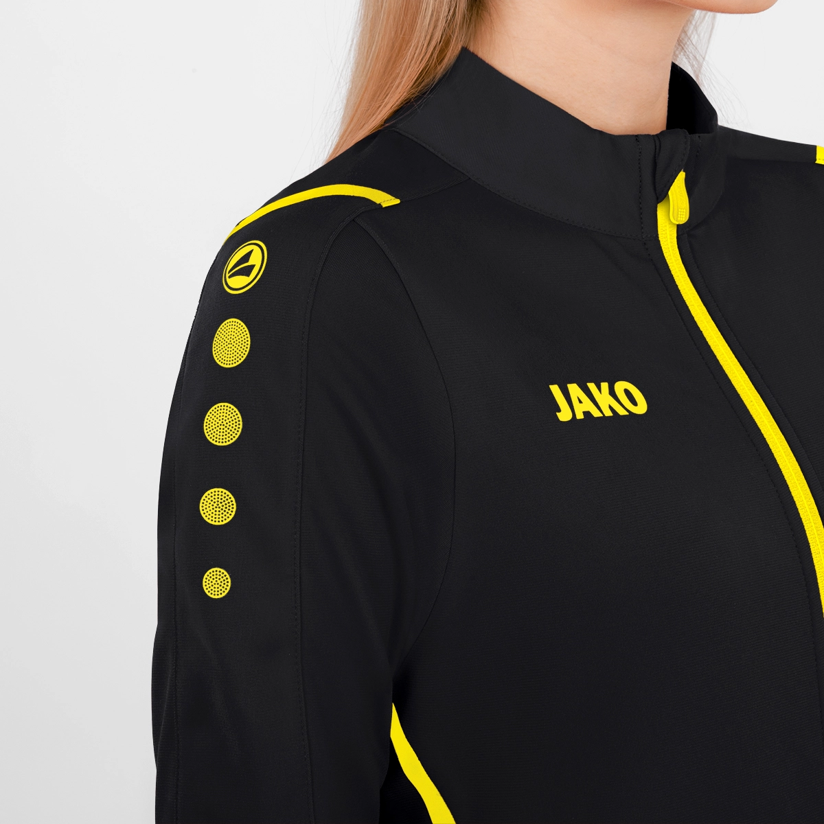 JAKO Polyesterjacke_Challenge 9321 803 schwarz/citro