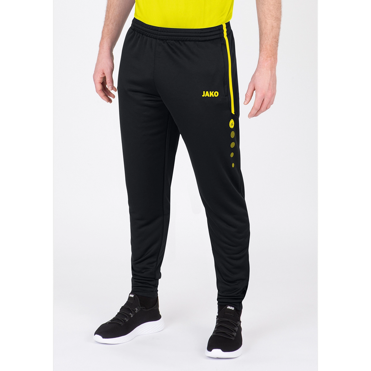 JAKO Kinder_Trainingshose_Active 8495K 33 schwarz/neongelb