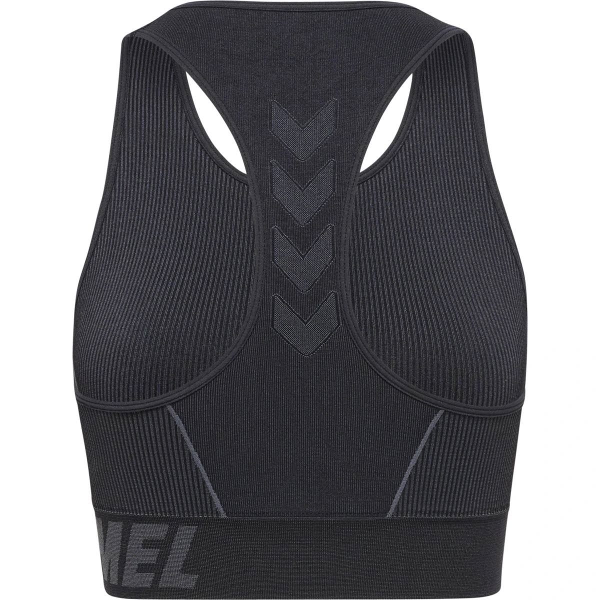 HUMMEL HUMMEL_Damen_BH_hmlTE_CHRISTEL_SEAMLESS_SPORTS_TOP 213753 1038 BLACK/ASPHALT MELANGE
