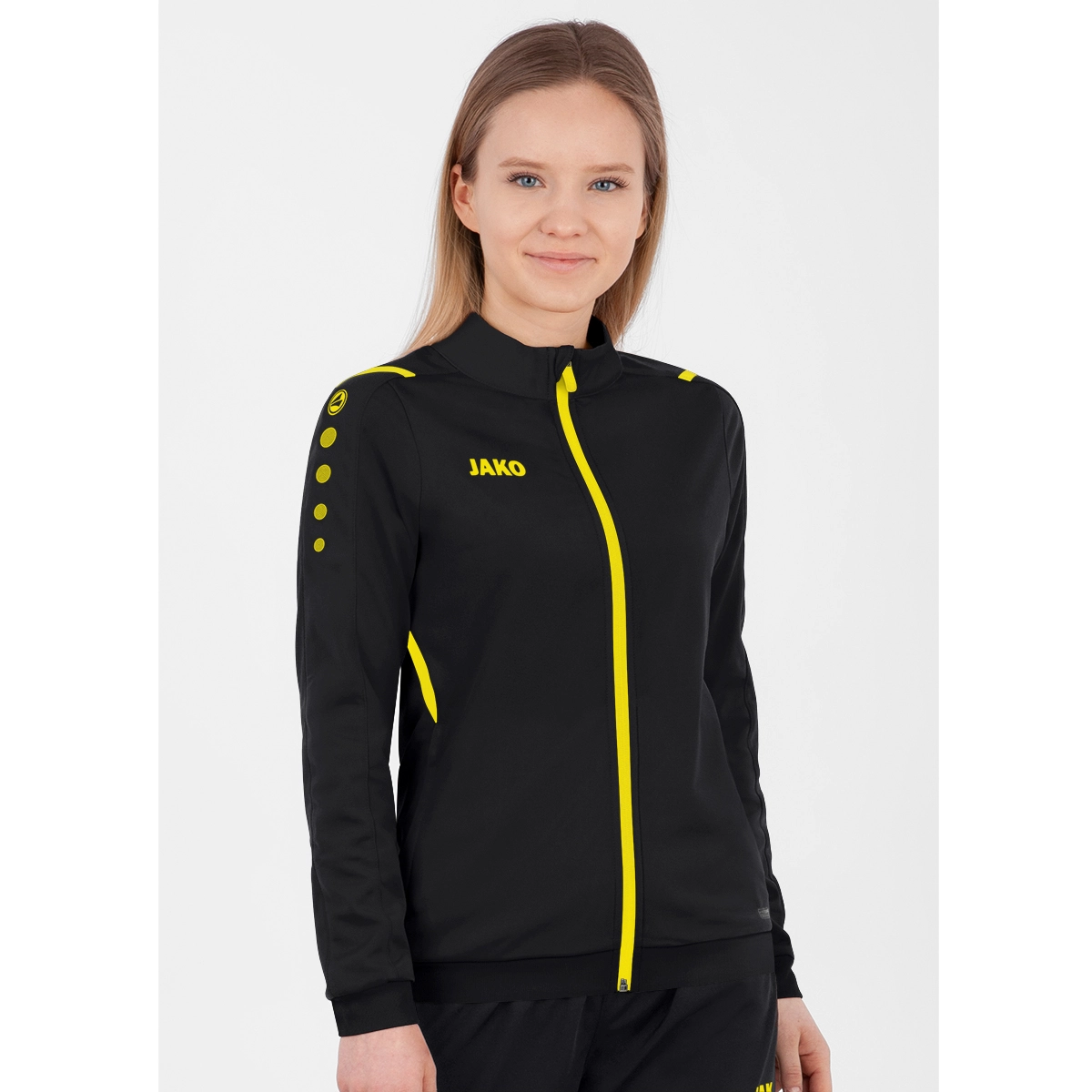 JAKO Polyesterjacke_Challenge 9321 803 schwarz/citro