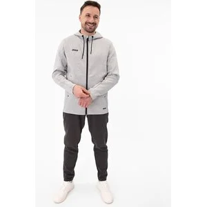 JAKO Herren_Kapuzenjacke_Premium_Basics A4T023HR6829 40 hellgrau meliert