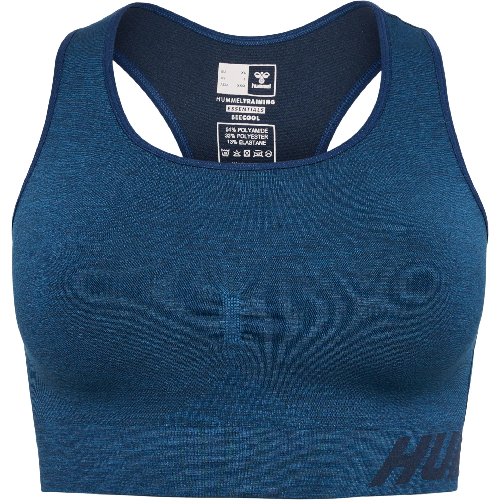 HUMMEL hmlTE_CURVE_SEAMLESS_SPORTS_BRA___INSIGNIA_BLUE_MELANGE___2XL 219875 7955 INSIGNIA BLUE MELANGE