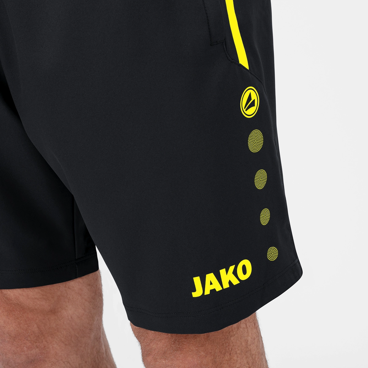 JAKO Kinder_Short_Competition_20 6218K 33 schwarz/neongelb