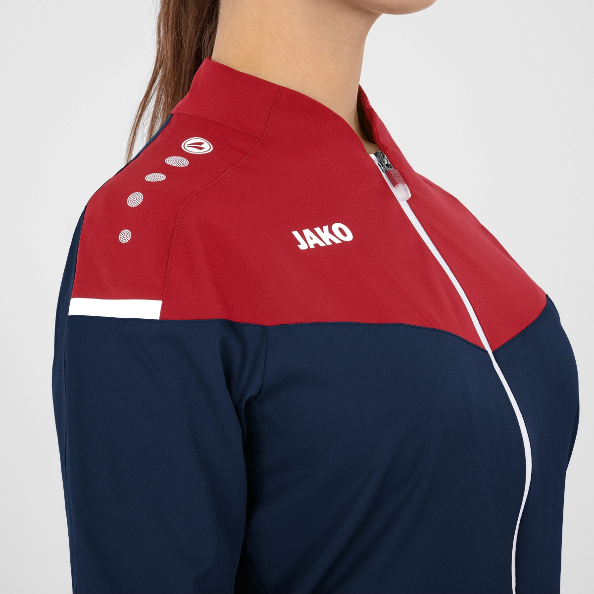 JAKO Herren_Praesentationsjacke_Champ_20 9820 91 marine/chili rot