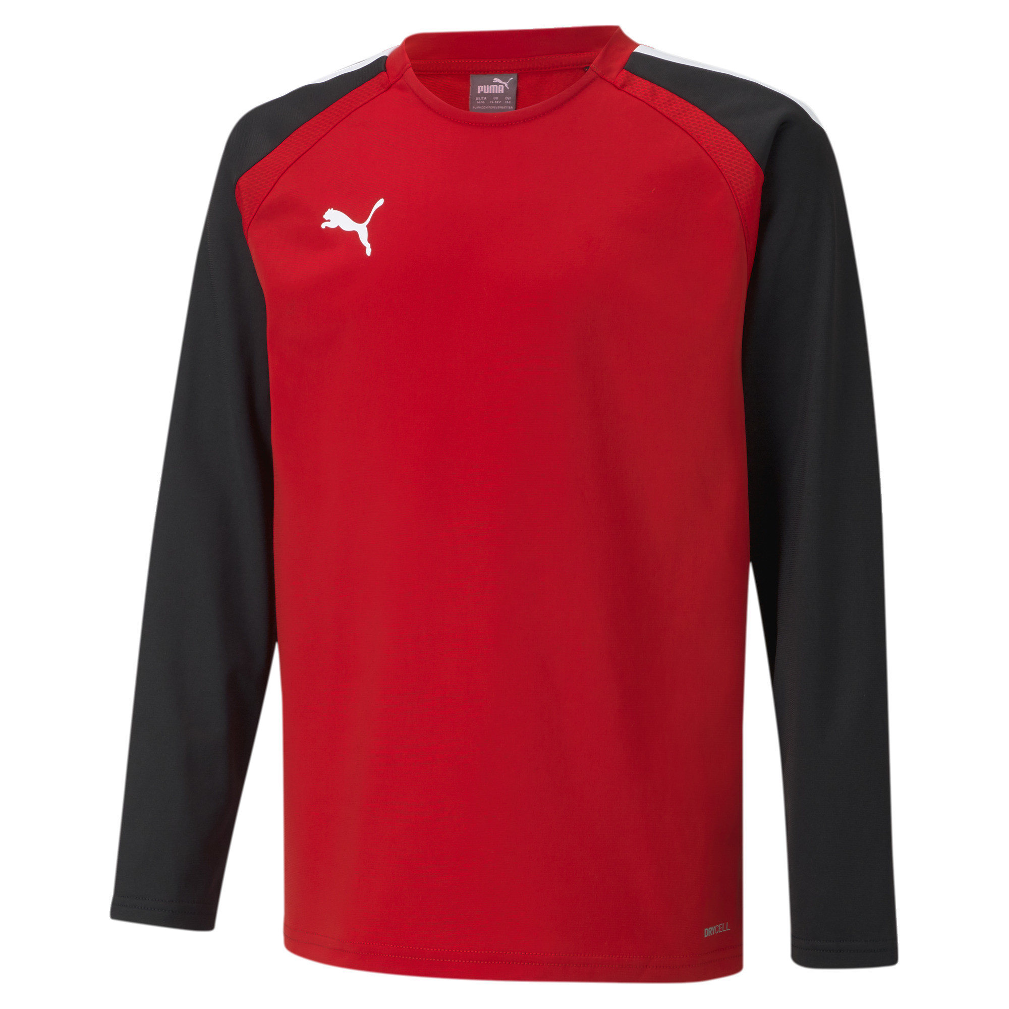 PUMA teamLIGA_Training_Sweat_Jr 657239 001 PUMA RED-PUMA BLACK