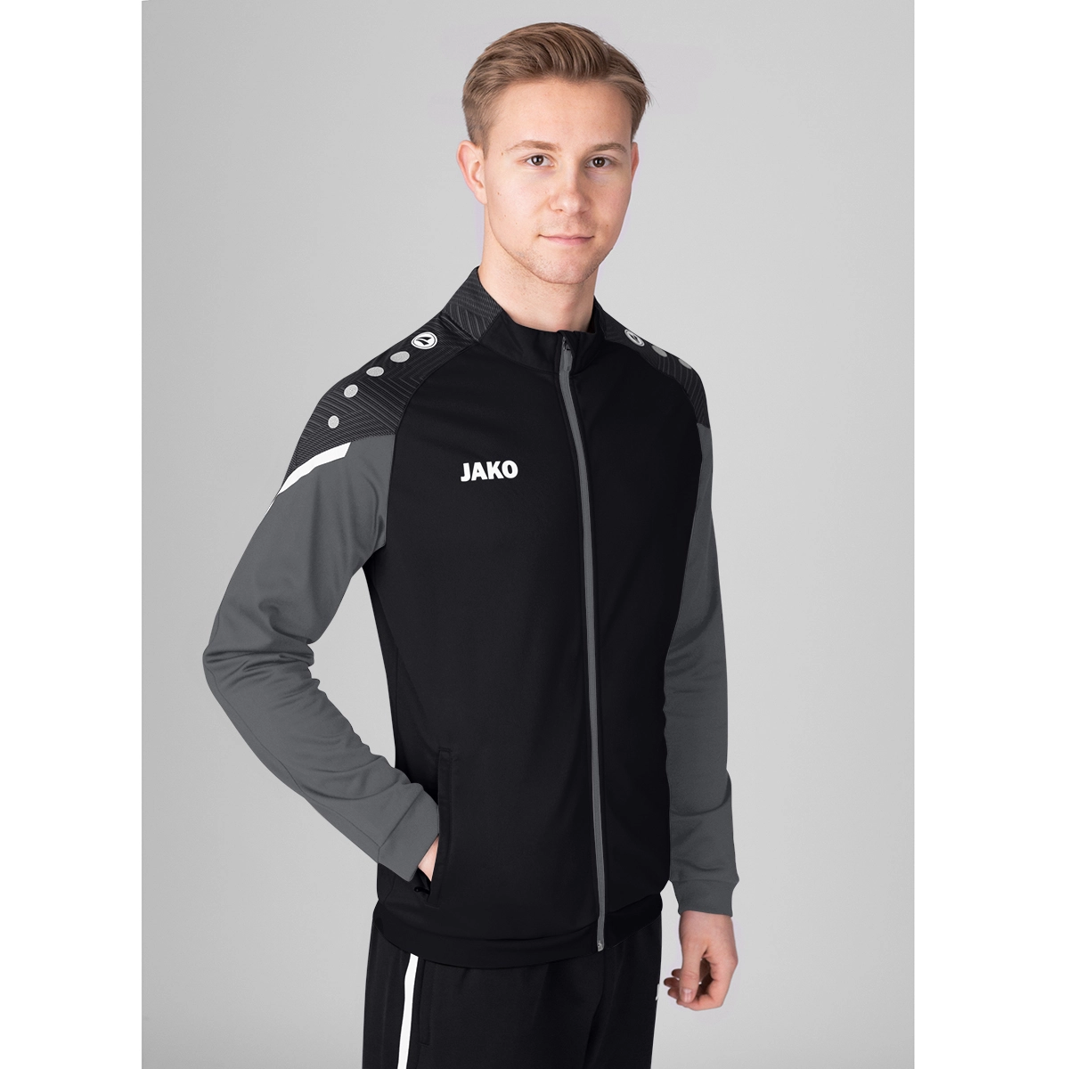 JAKO Polyesterjacke_Performance A4T024HR9322 804 schwarz/anthra light