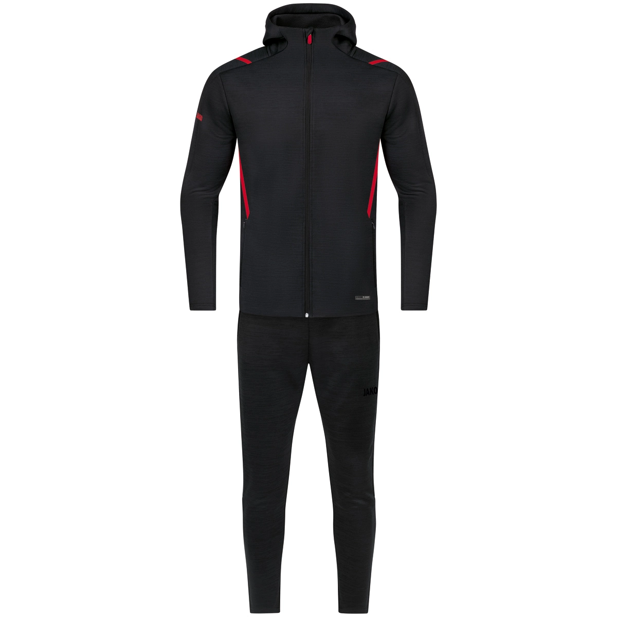 502 schwarz meliert/rot