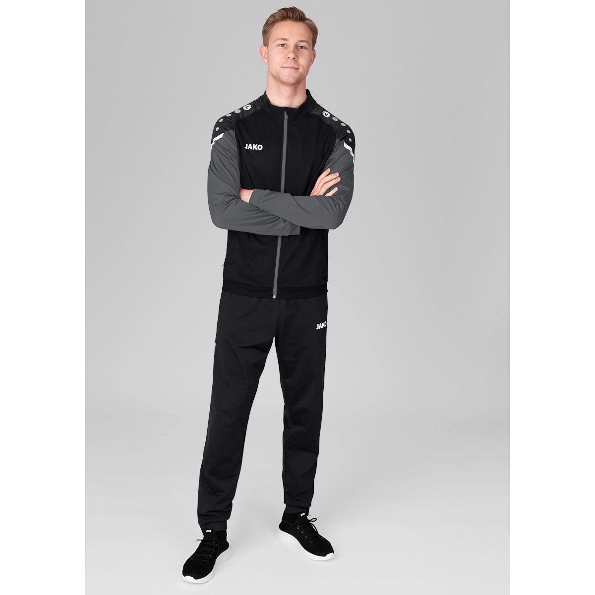 JAKO Polyesterjacke_Performance A4T024HR9322 804 schwarz/anthra light
